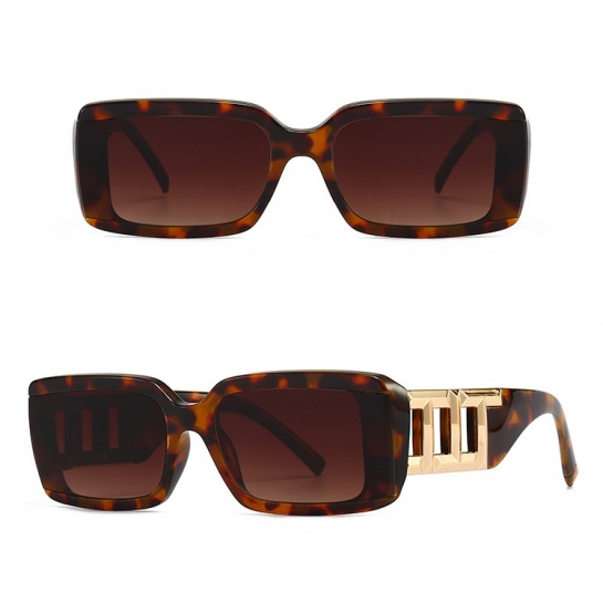 Damskie okulary przeciwsłoneczne z filtrem UV400 panterkowe ST-MAX5E